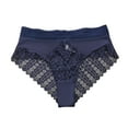 thumbnail image 2 of Xucatan 4 Pcs Women High Waist Floral Embroidered Leak Proof Briefs Four Layer Cotton Comfort Underwear, 2 of 4