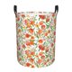 thumbnail image 1 of Fotbe Fruits Peach2 Cesto de Ropa con Asas, Cesto Impermeable de Gran Capacidad, Bolsa de Lavado para Dormitorio, Cesto de Ropa con Ruedas y Asas-Medium, 1 of 6