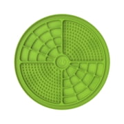Pet Zone Boredom Busterz Engage Slow Feeder Licking Mat For Dogs and Cats, Pet Food Mat with Suctions to Floors and Walls, Green, 10