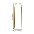 thumbnail image 3 of Shisuyan 100 Pcs Curved Sewing Needles For Hand Sewing Projects And Crafts Long Hand Sewing Needles For Precision Work U Pins For Crafts, 3 of 7