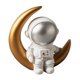 thumbnail image 5 of Estatuas de Escultura Estatuil Adorno Decoración Del r Accesorios de Escritorio Baoblaze figuritas de astronauta, 5 of 7