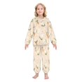 thumbnail image 2 of Fluffy Pajamas Set Fuzzy Winter Warm Pj Sets Pullover Tops and Long Pants Small Rabbits and Carrots Large, 2 of 8