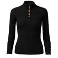 thumbnail image 4 of GILIGEGE Turtleneck Sweater Women Basic Sweater Crochet Knit Tops Elegant Soft Pullover Sweater Solid Color Womens Tops Thermal Shirts Under Layer Shirts Comfy Undershirts Spring Fashion One size, 4 of 5
