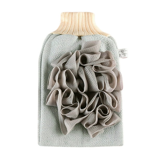 Guante Exfoliante Profundo Para La Ducha. Guantes Exfoliantes De Masaje Corporal Doble Para Spa En Casa. Esponja De Lufa. Eliminador De Piel Muerta. Exfoliante Corporal.