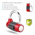 thumbnail image 2 of Tebru Code Lock,5 Dial Digit Code Combination Padlock Travel Suitcase Gym Locker Security Password Lock,Digit Padlock, 2 of 8
