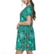 thumbnail image 2 of Balery Boho Dreamcatcher Vestidos sueltos de manga corta para mujer, vestidos de verano 2025, vestidos casuales de corte A con vuelo., 2 of 6
