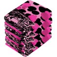 thumbnail image 3 of Coolnut 6 Pack Pink Leopard Pure Cotton Washcloths 12 x 12 Inch Reusable Absorbent Soft Cotton Face Towels Fingertip Towels Set for Gym Towels,Hotel and Spa Wash cloth, 3 of 7
