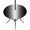 Black, Charcoal, Slate, variant on Round Outdoor Tablecloth with Umbrella Hole and Zipper, Black Grey Ombre Tablecloth with Elastic Waterproof, Aesthetics Modern Abstract Art Gradient Patio Table Covers for 55" - 60" Pool Tables