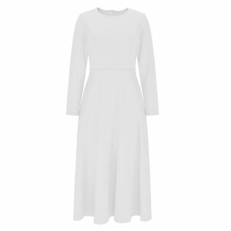 midi white church dresses for older ladies white church dress sold on Temu United States