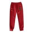 thumbnail image 3 of CheerKidz Sweatpants Women Casual Elastic Waist Baggy Joggers Workout Loose Home Lightweight Comfy Sweat High Waisted Athletic Pants with Pockets(Wine#3,3XL), 3 of 3