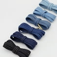 thumbnail image 5 of 1Pair Cotton Blend Denim Flat Shoelace, 0.31'' Width Shoe Laces with Metal Tips for Sneakers - 47 inch / 120CM, 5 of 8