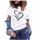 thumbnail image 1 of Fiudx Tops para Mujer Blusa Informal de Manga Corta con Estampado de Cuello Redondo para Mujer, 1 of 5