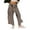 Black, variant on Lentta Women's Striped Wide Leg Pants Casual Drawstring Lounge Trousers with Pockets