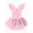 Bright Pink, variant on Toddler Girls Ballet Leotard Kids Ruffle Sleeve Dance Dress Tutu Skirt Sparkly Star Gymnastics Dancewear for Little Girls 2-9Y