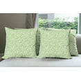 thumbnail image 6 of Ambesonne Spring Throw Pillow Cover 4 Pack, Modern Leaf Pattern, 16", Pale Green White, 6 of 7
