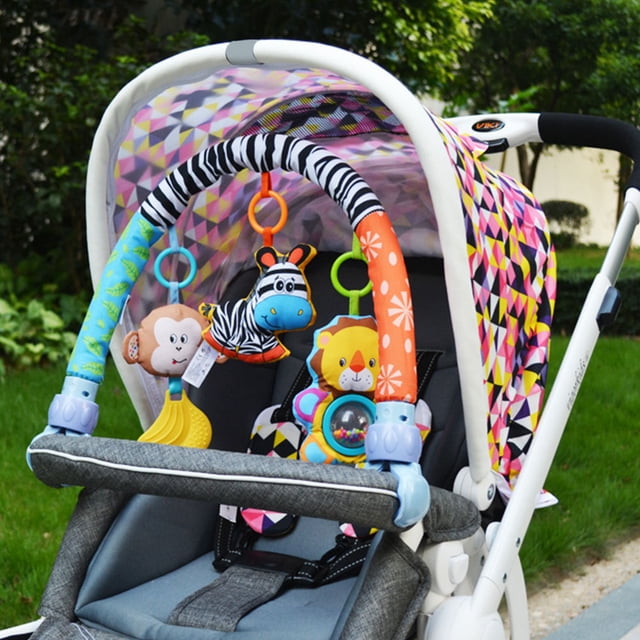 Sonajero Ring Bell Crib Baby Toys, Baby Travel Play Arch Stroller, Mantiene a su bebé Feliz para los Regalos de Navidad Recién Nacido Infantil Regalo de cumplea?os Ecomeon no