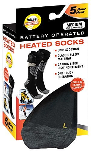 Ideas In Motion Battery Operated Heated Socks (X-Large ( Men 13-15) by Ideas In Motion