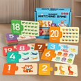thumbnail image 1 of Feltree Children's Alphabet Animal Matching Puzzle - Educational Learning Toy for Toddlers Preschool - Interactive Brain Development Game with Safe Paper Cards for Early Childhood Enlightenment, 1 of 8