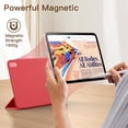 thumbnail image 3 of JETech Magnetic Case for iPad mini (A17 Pro, 2024 Model, 7th Generation) / mini 6 (2021 Model, 6th Generation), Magnetic Attachment, Slim Smart Tablet Cover with Auto Wake/Sleep (Red), 3 of 6