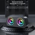 thumbnail image 4 of Teissuly Bluetooth Audio Portable Outdoor Radio FM Subwoofer Dual Speaker LED Lights Effect Mini High Volume Stereo Teissuly WER202312020772, 4 of 9