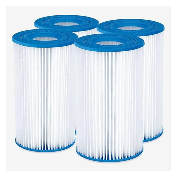Pool Filter Cartridge 4-Pack Type A/C, Replacement Filter Cartridges for Pool Maintenance, Adult Use, Enhanced Pleated Design
