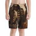 thumbnail image 2 of Cauagu Western Skull Cowboy Print Swim Trunks for Men,Youth Boys Swim Shorts Compression Liner Beach Shorts Boys' Swimming Shorts 7-20 Years Bathing Suit-Medium, 2 of 7