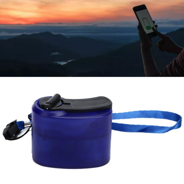 USB Hand Crank Phone Emergency Travel Led Tablet Mobile Phone Mp3 Charging for Power Generation