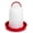 White/Red, variant on Gaun Economy Plastic Poultry Waterer | 3 Liter | White and Red