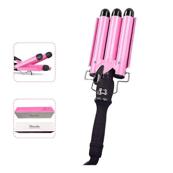 Rizador De Pelo Ondas Profundas Sirena Pelo Beach Regalo Xtellar rosa