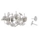 thumbnail image 5 of Uxcell 0.63''x0.79'' Clavos de Tapicería Tacos de Cabeza Plana Clavos para Muebles Pinas Hierro Tono Plateado 50Pcs, 5 of 5