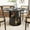 Black, variant on Round Dining Table for 4-6 People, 47 Inches Kitchen Dining Table with 2-Layer Storage Shelf for Dining Room, Kitchen, Living Room, Natural(Table Only)