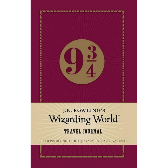 Harry Potter J.K. Rowling's Wizarding World: Travel Journal: Ruled Pocket Notebook, (Hardcover)