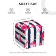 thumbnail image 4 of Sikiie Flamingos Leather Tissue Box Cover Square, tissue box holder, Tissue Box with Bottom Belt-5.2”x5.2”x5.2”, 4 of 7