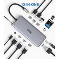 thumbnail image 2 of Estación de acoplamiento USB C con doble monitor Selore&S-Global 12 en 1, 2 of 6