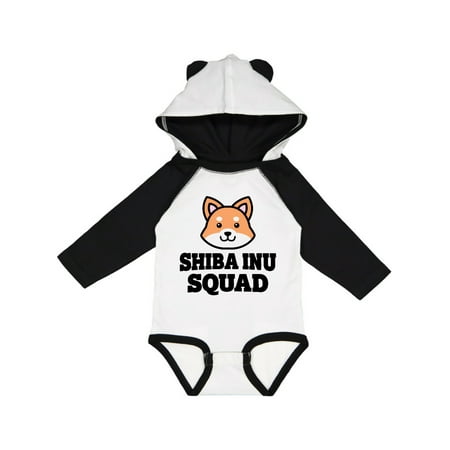 

Inktastic Dog Shiba Inu Squad Gift Baby Boy or Baby Girl Long Sleeve Bodysuit