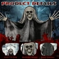 thumbnail image 4 of DECMAY 3 Pack Hanging Halloween Skeleton Ghosts Decorations, Grim Reapers for Best Halloween Outdoor Decorations, 4 of 10
