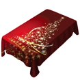 thumbnail image 2 of Christmas Tablecloth Print Rectangle Table Cover Holiday Party Home Decor, 2 of 2