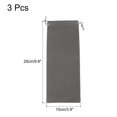 thumbnail image 2 of Unique Bargains 25x10cm Microfiber Pouch, 3Pcs Soft Storage Drawstring Gift Bag, Gray, 2 of 5