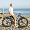 thumbnail image 2 of VIVI Electric Bike for Adults, 26x4.0" Fat Tire Mountain Bicycle,Max 25MPH, 750W Motor with 48V 15Ah Removable Battery, 7-Speed Electric mountain bike, UL2849, 2 of 10