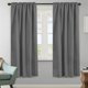 thumbnail image 2 of Cortinas opacas con aislamiento térmico, paneles de tratamiento de ventanas, cortinas opacas para oscurecer la habitación, para sala de estar, lengüeta trasera/bolsillo para barra, cortinas para dormitorio, 52 x 84 pulgadas, salvia clara, 2 paneles, gris azulado, 52 pulgadas de ancho x 72 pulgadas de largo, 2 of 5