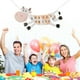 thumbnail image 2 of KAKOWELY Bandera de feliz cumpleaños con diseño de animales de dibujos animados, banderines decorativos para bebé, banderines con letras para decoración de fiestas, accesorios para fotos, 2 of 4