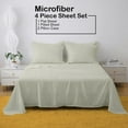 thumbnail image 5 of Dorm Full XL Sheets 4 Pcs, 100% Brushed Microfiber Full Extra Long Sheets to fit Upto 15" Deep Mattress - Ivory Solid, 5 of 5