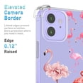 thumbnail image 4 of Flamingo Collage Clear Case for iPhone 12 Mini,Aesthetic Art Design Case for Men Women,Unique Soft Transparent TPU Bumper Case Cover, 4 of 5