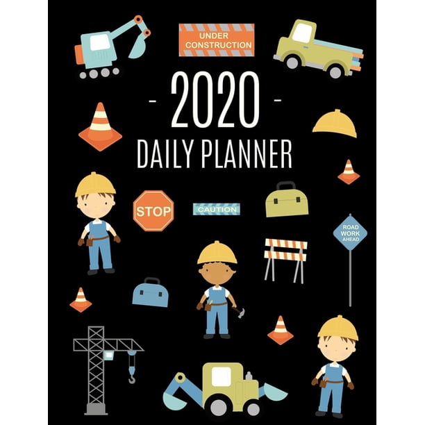 Road Construction Workers Planner 2020: Cool Daily Agenda for 2020 for ...