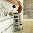 thumbnail image 6 of SDADI LT05G Mother's Helper Adjustable Height Kids Kitchen Step Stool, Gray, 6 of 6