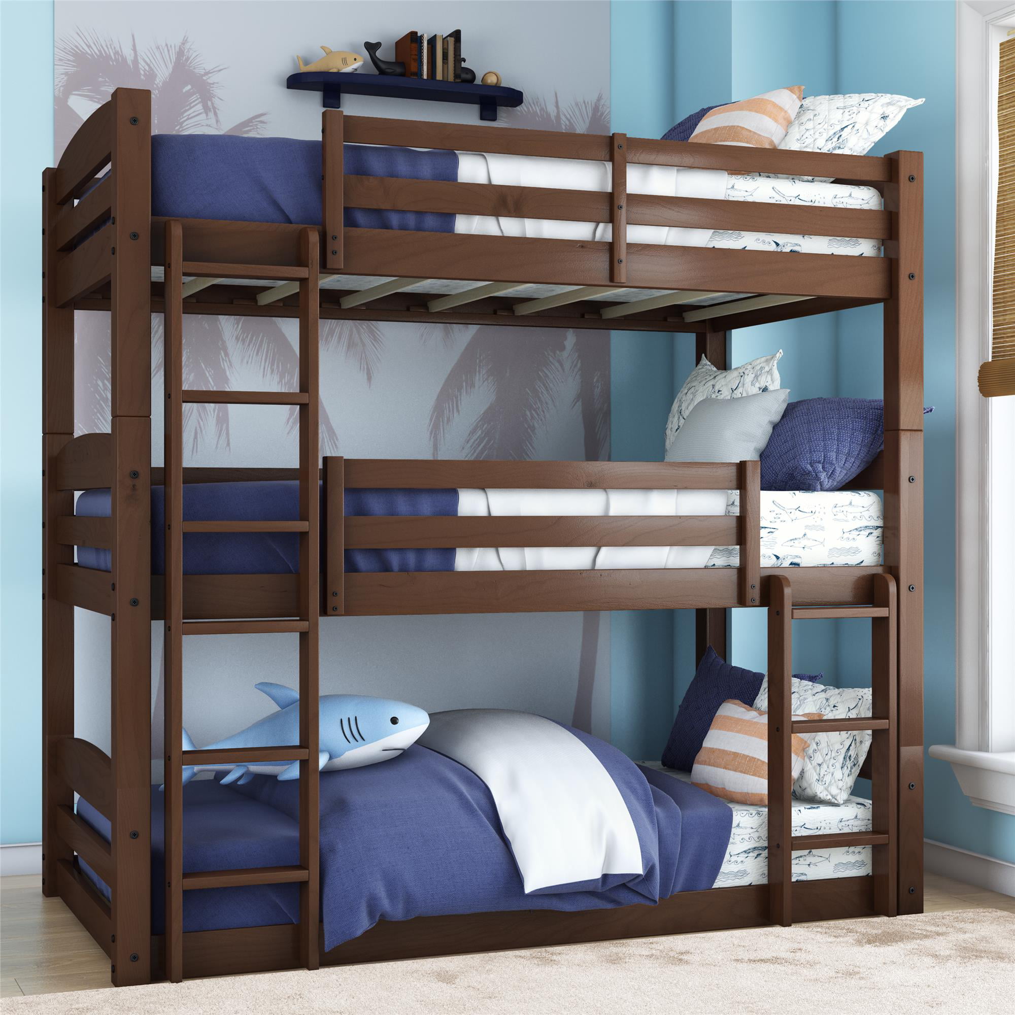 Better Homes And Gardens Tristan Wooden, Triple Full Bunk Bed