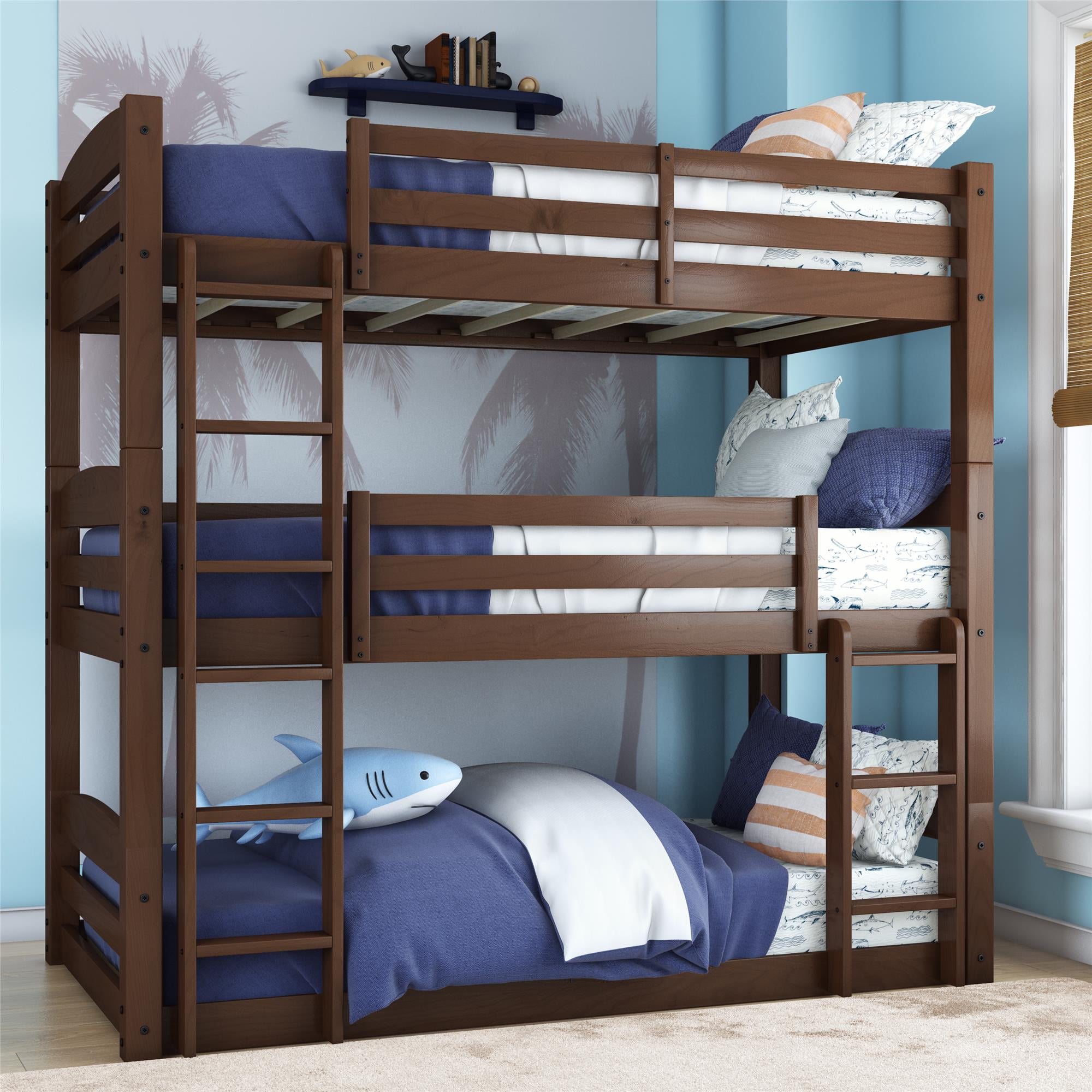 triple deck bed