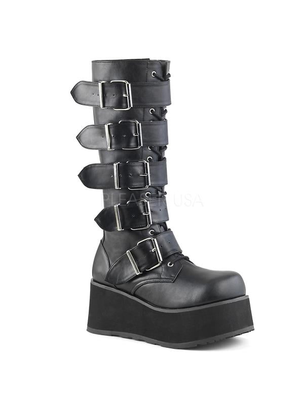 TRA518/B/PU Demonia Vegan Boots Unisex BLACK Size: 11 TRA518/B/PU Demonia Vegan Boots Unisex BLACK Size: 11