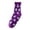 B Purple, variant on Woman Socks Halloween Novelty Crew Socks Cute Casual Breathable Fall Gift Cozy Socks