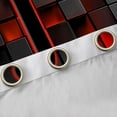 thumbnail image 4 of Erosebridal Teens Black Red Geometric Grid Curtains Pack of 2 (42x84 Each),J Personalized Initial Curtains Blackout For Boys Girls, 4 of 6